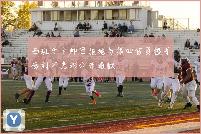 西班牙主帅因拒绝与第四官员握手感到不光彩公开道歉